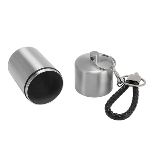 Estink Metallspeicherflasche Leicht Robuste Regendichte Im Freien Im Freien Camping -Reisebehälter (Silver) von Estink