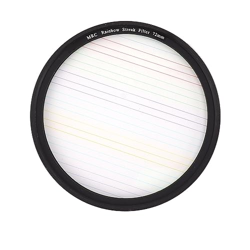 Estink Micro SLR -Kamera -Farbstreak Filter für Nachtszenen, Optischer Glasflackeffektfilter für Breitbildfilter für Filmmaterial, Aluminiumlegierung Material (72 mm) von Estink