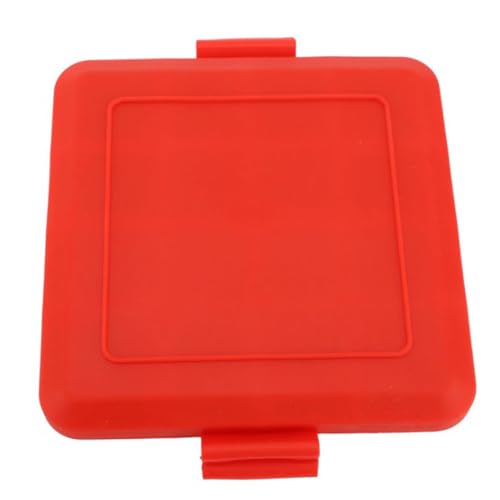 Estink Microwave Toaster Silikon -Metall -Snack Hersteller Set für Bequeme Goldene Snacks Mittagessen (Rot) von Estink