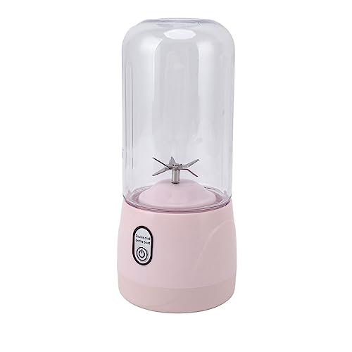 Estink Mini Juicer Cup Tragbarer Mixer USB Wiederaufladbar 6 Klingen Kleine Mixflaschen für Reisen Einfach zu Reinigen und zu Tragen (Rosenate) von Estink