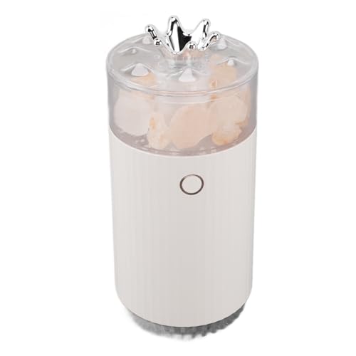 Estink Mini -Luftbefeuchter 240 Ml mit Meersalz - USB Wiederaufladbar Ultraschall Farbenfroh (WHITE) von Estink