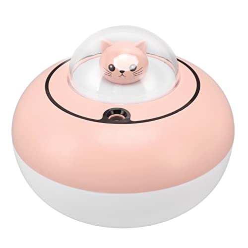 Estink Mini Niedliche Katzenskulptur Tragbarer Desktop -Luftbefeuchter für Home Office USB -Stecker in Haustier Dekorative Innenatmosphäre Verbesser (Rosenate) von Estink
