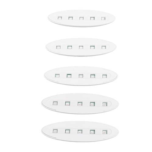 Estink Mini UV Leichtes Niedliches Sternförmiges Design USB Mini UV Harz Licht Tragbares Handheldhärtungslicht für Nagelkunst 395nm (Weißes Oval) von Estink