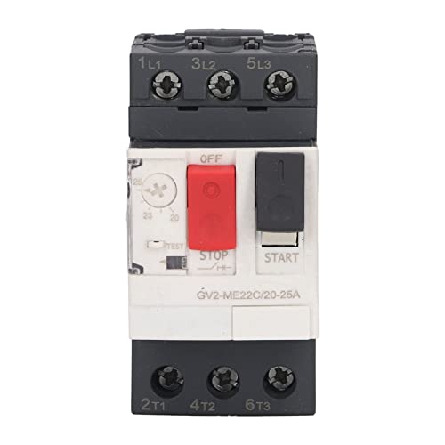 Estink Motorschalter 3p Überlastschutzschalter Manueller Motorstartertaste AC 690 V für Elektrische Wohnsysteme (GV2-ME22C 20-25A) von Estink