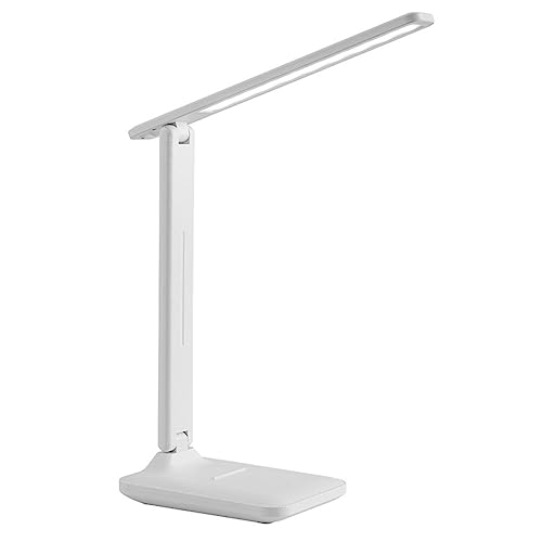 Estink Multifunktionale Klapptischlampe Dimmbare Farbtemperatur Helligkeit Einstellbare Schreibtischlampe für Untersuchungswohnheim, Premium -Kunststoffmaterial (Wiederaufladbar) von Estink