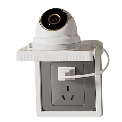 Estink Multifunktionales Wandauslass -Regal Premium -Kunststoffmaterial, Starke Tragfähigkeit, für die Heimorganisation (White) von Estink
