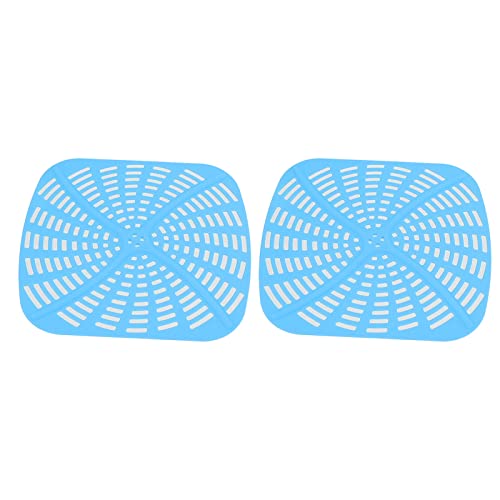 Estink Non-Stick-wiederverwendbare Fryer Liner Matte für Foodi AG301, Hitzebeständiges Silikon, 2pcs für Frittierbegeisterte Geeignet (BLUE) von Estink