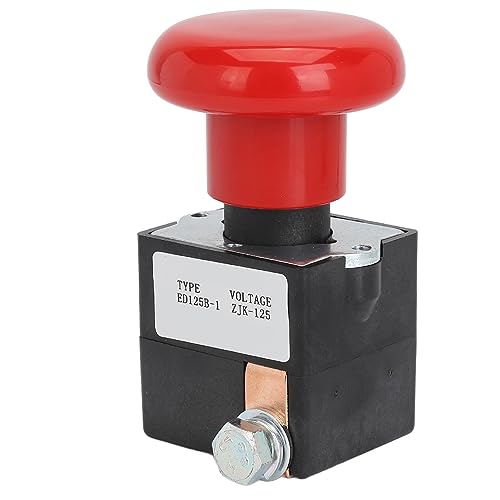 Estink Notstrenchbutton -Schalter DC80V -Verriegelung Notstandsschalter für Albright Electric Stacker Gabelstaplerpalettenauto (125A) von Estink