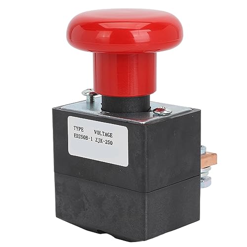 Estink Notstrenchbutton -Schalter DC80V -Verriegelung Notstandsschalter für Albright Electric Stacker Gabelstaplerpalettenauto (250A) von Estink