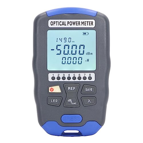 Estink OPTISCHER NOTICAL METER Rotes Licht Tester mit LED -Lampen -Glasfaser Netzwerk Kabel Test Tool für COMP Engineering Wartung (AUA DC50(-50~+26dBm)) von Estink
