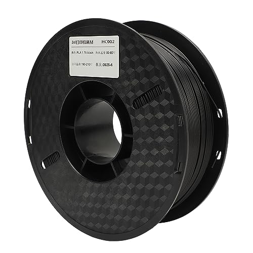 Estink Optimiertes 3D -Drucker -PLA Filament 1,75 Mm Durchmesser mit Premium Hochglanz, Hervorragende Schichtbindung, Sanfte Druckerfahrung, 1 Kg Spool, für Professionelle Designer (BLACK) von Estink