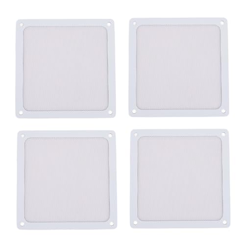 Estink PC -Kühlerfilter Magnetrahmen Feinem Mesh 4pcs für Computerventilatorgrills Staubnetzschutz (WHITE) von Estink