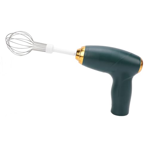 Estink Praktischer Kabelloser Handmixer Elektrischer Schneebesen Eierschläger Zum Mischen von Backkochen, Kompakter Handheld -Food -Schläger für Unterwegs (GREEN) von Estink