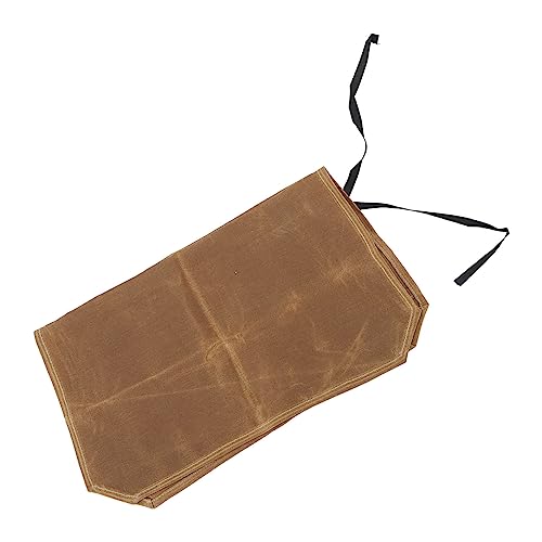 Estink Premium Canvas Camping Utensiltasche Compact Cookware Messer Aufbewahrungsbeutel, Tragbare Werkzeuge Reisetasche für und Wandern (Khaki) von Estink