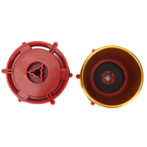 Estink Professionelle Polierte Aluminiumrolle Zum Rollenklebebandöffner für Studer Nab Hub -Adapter, Perfekte Passform mit Hoher Stabilität, 2 Pack (Gold) von Estink