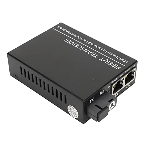 Estink RJ45 Portfasertransceiver 1000 Mbit/S Ethernet Single Fibre Single Mode Media Converter mit LED -Indikator für eine Einfache Netzwerküberwachung (EU-Stecker) von Estink