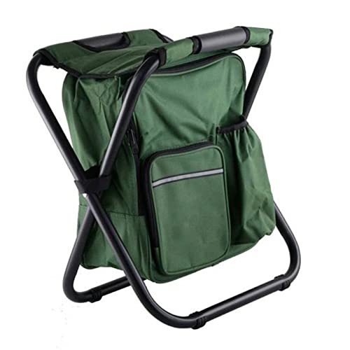 Estink Rucksackkühler Stuhl Leichtes Kear -Waldklappcampinghocker für Travel Beach Wanderung Picknick (Green) von Estink