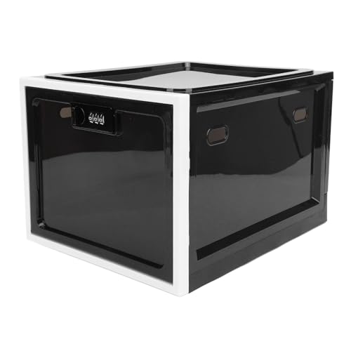 Estink Schließbarer Kühlschrankspeicherschrank mit Sicherem 3 -stelligen Kombinationscode für Medikamente und Lebensmittel für den Hausgebrauch (Schwarzweißrahmen) von Estink