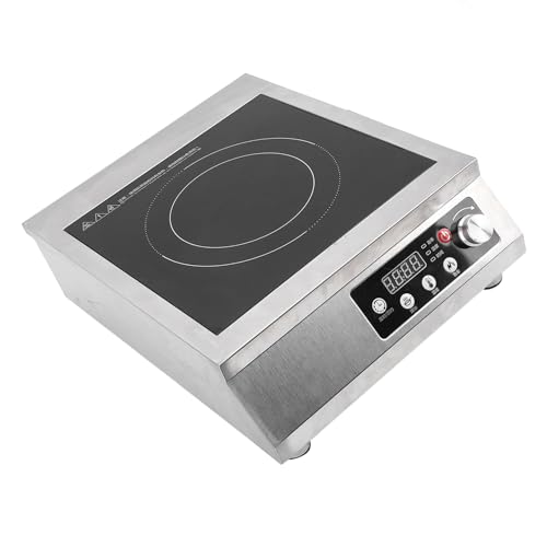 Estink Sicherer und Zuverlässiger Induktionsbrenner für Heimküchen mit Winkelsteuerung, Leichtes Design (EU -Stecker 220 V) von Estink