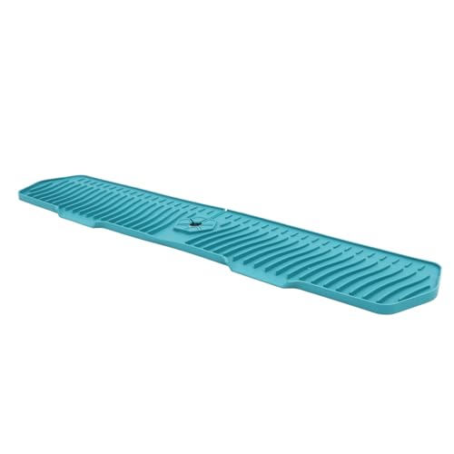 Estink Silikonküchenspüle Spritzschutz, Leicht zu Reinigende Tropffänger -Tablett, Breite Anwendungen, für Badezimmerschalter, 29,92 Zoll (GREEN) von Estink