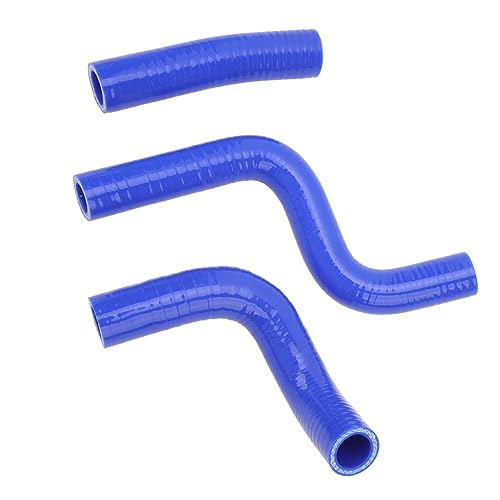 Estink Silikonkühlerkühlmittelschlauch Stabiler Leckschutz 3pcs Kit für KX80 KX85 KX100, Wärmefestes Material (BLUE) von Estink