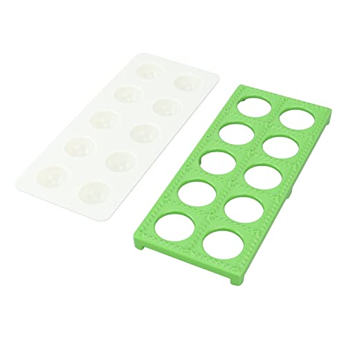 Estink Square Ravioli Maker Presseeisen -Abs -Werkzeug für 10 Hausgemachte Raviolis Easy Knödel Making für Lebensmittelbegeisterte (GREEN) von Estink