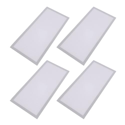 Estink Starke Magnetische PVC -Bodenentlüftungs -Mesh Deckungsgeschenkschüttung Haare für Heimentlüftung, Packung von 4 5,5 X 12 Zoll PVC Entlüftungsbildschirm NET (WHITE) von Estink