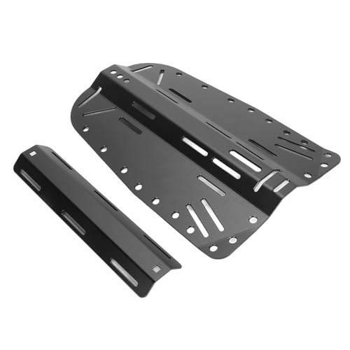 Estink Taucher BCD -Platte Leichtes Aluminium Single Double Bottle Compatible Rückenplatte, Eindeutiges Design für eine Verbesserte Taucheffizienz (Black) von Estink