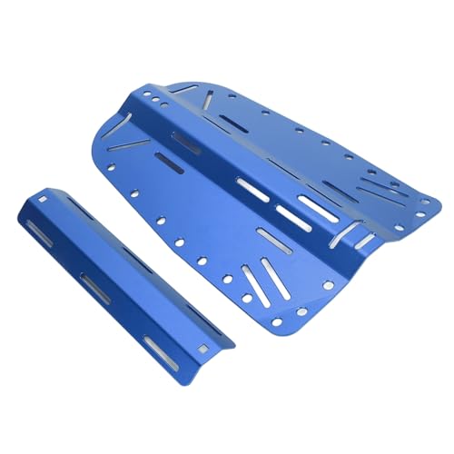 Estink Taucher BCD -Platte Leichtes Aluminium Single Double Bottle Compatible Rückenplatte, Eindeutiges Design für eine Verbesserte Taucheffizienz (Blue) von Estink