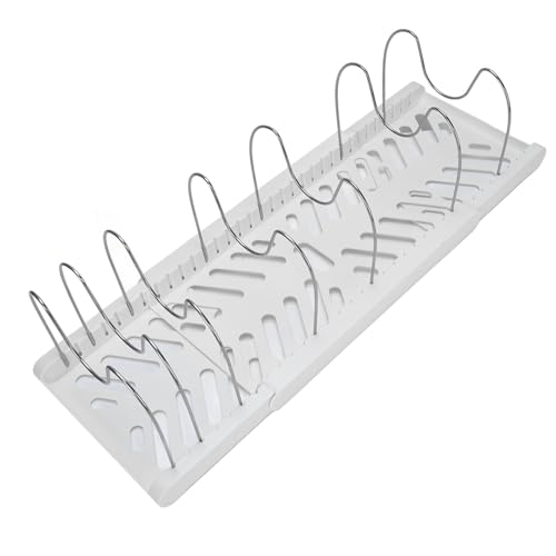 Estink Töpfe und Pfannen Organizer Erweiterbares Kochgeschirrrock für die Küchenorganisation, Einstellbarer Pfanne Halter für Ordentliche Schrank, Lagerregal für Hausköche, Material: Hüften, von Estink