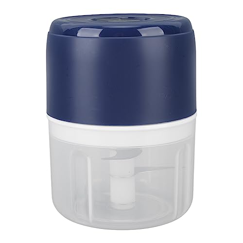 Estink Tragbarer Elektrischer Knoblauchhacker Zwiebel Mincer USB Wiederaufladbare Küchenmaschine für Familienessen Im Freien 250 Ml (BLUE) von Estink