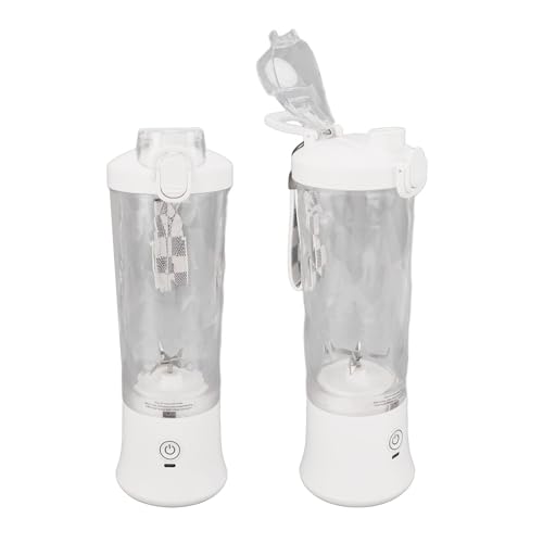 Estink Tragbarer Entsafter 600ml 2 Modi 150 W 18000 U/Min USB Wiederaufladbare Mini -Mixer -Entsücker, Zum Herstellen von Smoothies, Milchshakes und Gemischten Getränken (WHITE) von Estink
