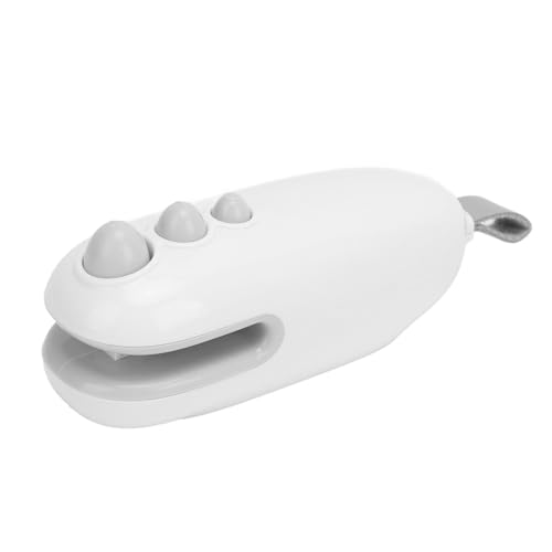 Estink Tragbarer Kleiner Beutelversiegeler Dual -Verwendung Lang Anhaltender Magnet -Design Chip Beutel Versiegel für Lebensmittellager, ABS Material (WHITE) von Estink