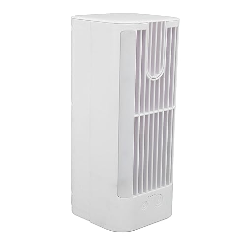 Estink Tragbarer Klimaanlagenlüfter Superior Cooling Effect Schreibtisch Luftkühler USB -Night Light -Funktion Home Office Schlafsaal (Sprühlos (1200 mAh)/8,5 cm x 8,5 cm x 19,8 cm/3,3) von Estink