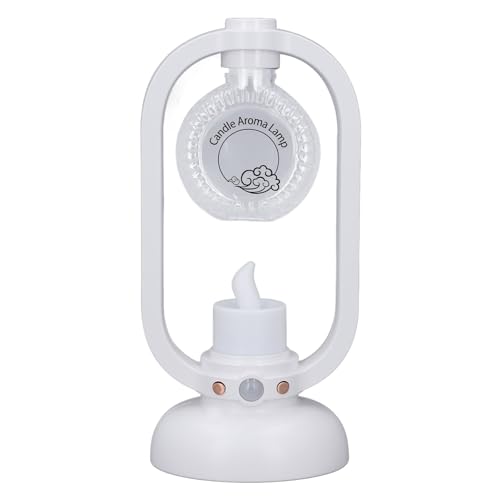Estink Ultraschall ätherische Öldiffusor 50ml Bewegung Erkennen USB -LED -Kerzenlicht Luftbefeuchter für Schlafzimmer, Diffusor für den Innenbereich Im Freien (ABS) (WHITE) von Estink