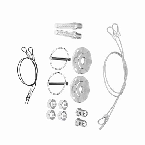 Estink Universal CNC Aluminium Legierungspins Kit, Sicheres Befestigen, Stilvolles Design, Premiummaterial, Einfache Installation, Kompatibel mit den Meisten Fahrzeugen, Aussehenskit, Pin -Plate von Estink