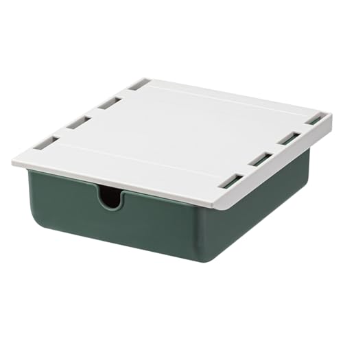 Estink Unter Dem Schreibtisch Versteckte Schublade Starker Klebstoff Unter Tischlagerbox für Büroschule, PS -Acrylkleber (Green) von Estink
