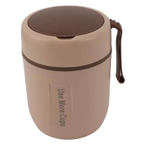 Estink Vakuum -Suppenbehälter Ausgezeichnete Isolierungseffekt Effekt Leckdisolatischer Becher für Reise 500 Ml (Khaki) von Estink