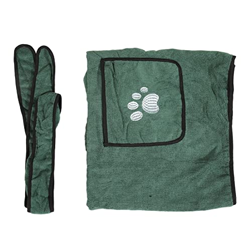Estink Verstellbarer Superabsorbierender Hund Bademantel Handtuch Trocknungsmantel für Haustier Im Innenbereich Im Freien, Polyestermaterial (S) von Estink