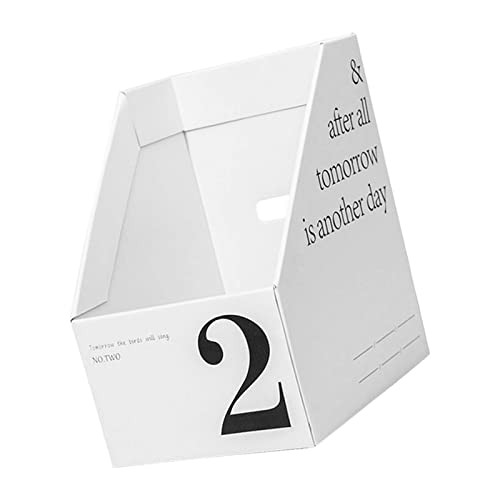 Estink Vertikale Datei Ordner Bin Paper Number Marking Slim Schreibtisch Speicherorganisator für Bücher Notebooks Magazine Umschläge, Geeignet für Büro und Schlafsaal, Wasserdichtes Material (2) von Estink