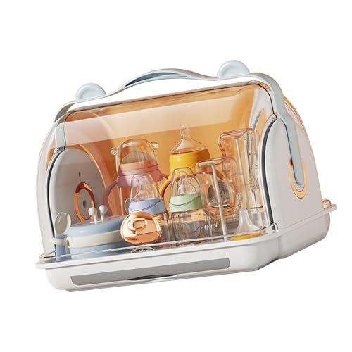 Estink Vertikaler Pflegeflaschenspeicherbox Organisator Platz Sparen Multifunktionales Design Kompakter Tragbarer Kunststoff 14.6 X 11,4 X 11,4in (Grey) von Estink