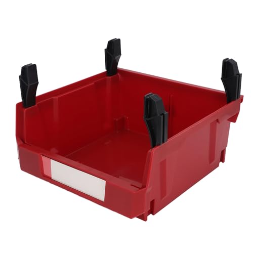 Estink Wall Mount Tool Organizer Bin Sturdy 2 in 1 Design für Ordentliche Aufbewahrung Im Home Warehouse Repair Store (Rot) von Estink