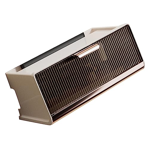 Estink Wandmontierte WLAN -Router -Aufbewahrungsbox mit Großer Kapazität mit Deckel für Home Office Study Room Dekorative, Umweltfreundliche PP und Haustiermaterial (Beige mittlere Größe 30 x 13,5 x von Estink