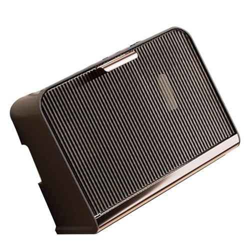 Estink Wandmontierte WLAN -Router -Aufbewahrungsbox mit Großer Kapazität mit Deckel für Home Office Study Room Dekorative, Umweltfreundliche PP und Haustiermaterial (Kaffeefarbe, große Größe: 30 x von Estink