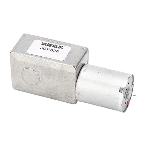 Estink Zahnradmotor 4‑25 Kg · Cm 12 Mm Wellenwelle Selbstverriegelung Reversibler DC 24 -V -Wurmgetriebe für Drucker und Fotokoper, Zinklegungshülle (30rmp) von Estink