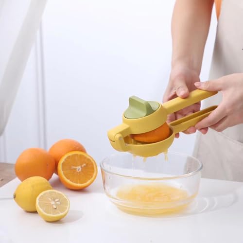 Estink Zitronen -Squeezer Innovative Handheldsuicer Multifunktional für Häusliche Verwendung von Kunststoffmaterial (YELLOW) von Estink