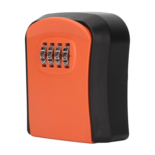 Estink wasserdichte Schlüsselspeicherverriegelungsbox Wand Montiertes ABS -Material 4 -Ziffer Kombinationsschloss mit 5 Schlüsselkapazität für Immobilienunternehmen (ORANGE) von Estink