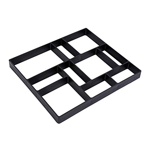 Pflasterform, 10 Gitter, 44,7 X 39,9 X 4,4 cm, Kunststoff, Trittsteine Für Garten, Garten, Gehweg, Betonform, DIY Wiederverwendbares Werkzeug von Estink