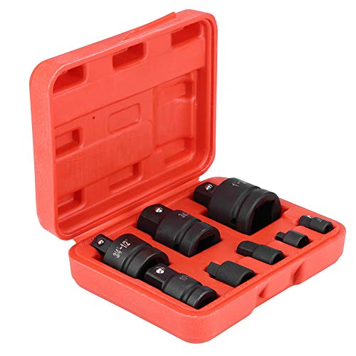 Steckschlüssel-Adapter-Set, 8 Stück, professioneller Schlagschrauber-Konverter-Reduzieradapter, gut verpackt in einem Kunststoffkoffer, 1/4 Zoll, 3/8 Zoll, 1/2 Zoll, 3/4 Zoll, 1 Zoll Steckschlüssel-Adapter-Set, 8 Stück, professioneller Schlagschrauber-Konverter-Reduzieradapter, gut verpackt in einem Kunststoffkoffer, 1/4 Zoll, 3/8 Zoll, 1/2 Zoll, 3/4 Zoll, 1 Zoll von Estink