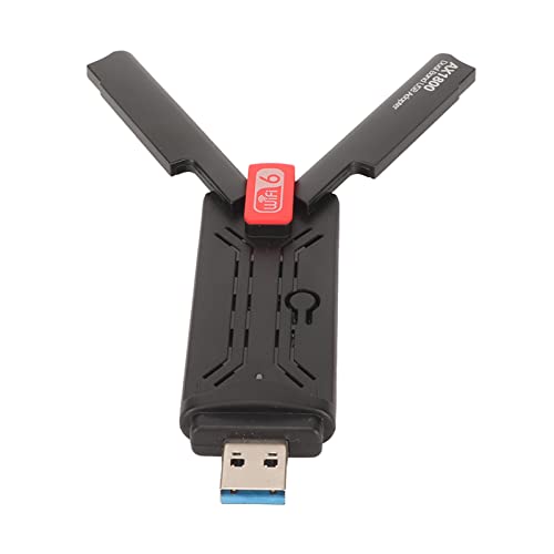 Estink USB-WLAN-Adapter für PC Dual Band 2,4 GHz/573,5 Mbit/s & 5 GHz/1200 Mbit/s Dual 3dBi High Gain Antenne, WLAN-Adapter für Desktop, für Windows 10, für Windows 11 von Estink